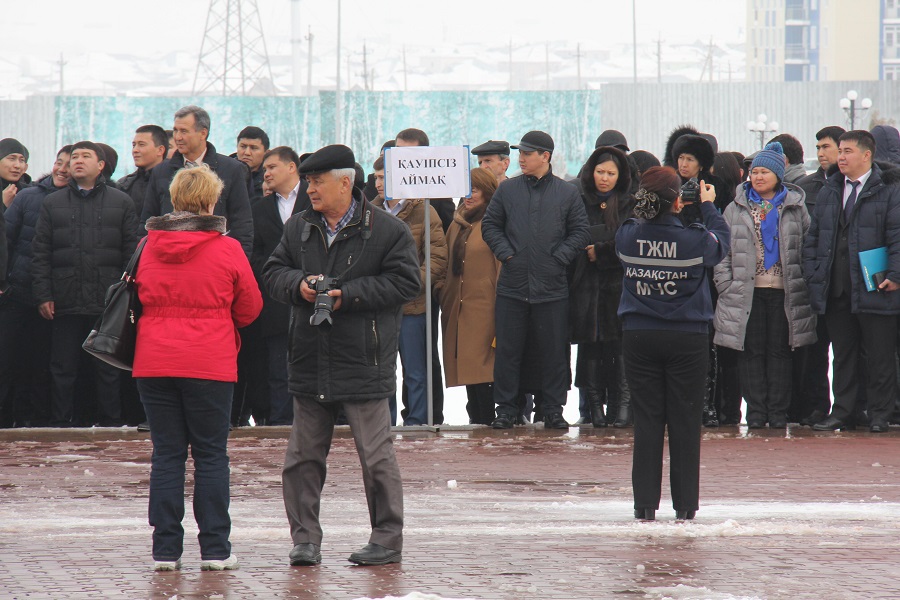 Облыстық әкімдік ғимаратында сейсможаттығу өтті