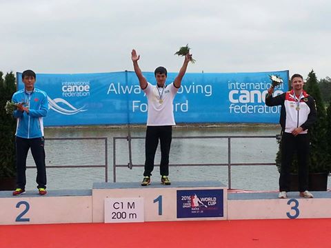 ОҚО ескекшісі Әлем кубогі үшін таласта тұңғыш рет алтыннан алқа тақты