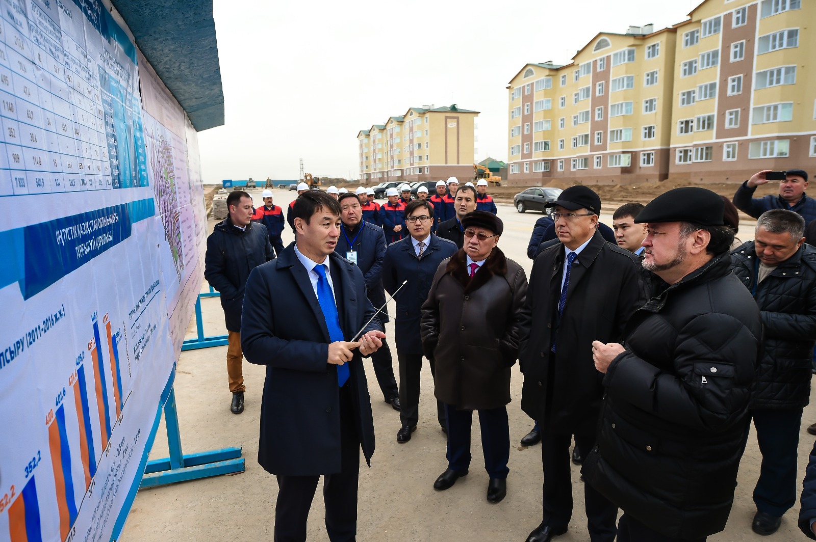 Мұхтар Құл-Мұхаммед «Нұрлы жол» аясында салынып жатқан құрылыс жұмыстарымен танысты