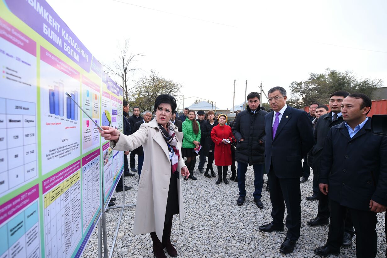 Жансейіт Түймебаев құрылысы жүріп жатқан білім ошақтарымен танысты