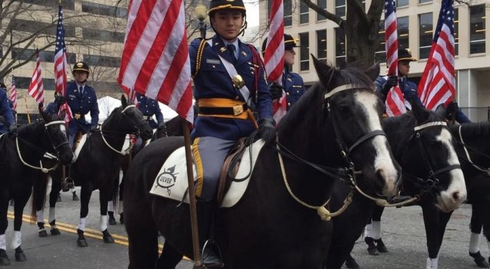 Казахстанский кадет участвовал в церемонии инаугурации Трампа