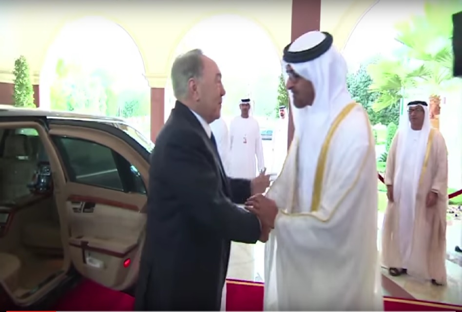 Ақорда Назарбаевтың Біріккен Араб Әмірліктеріне барған видеосын жариялады