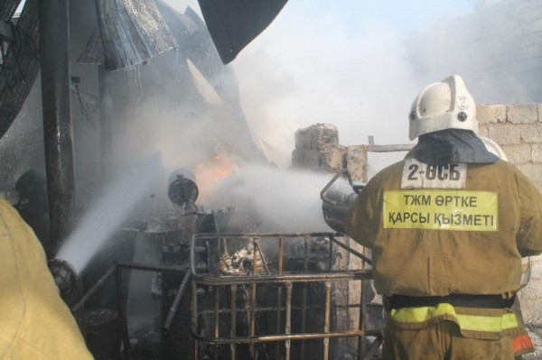 Шымкентте тұрғын үй өртеніп, қара малға дейін жанып кетті