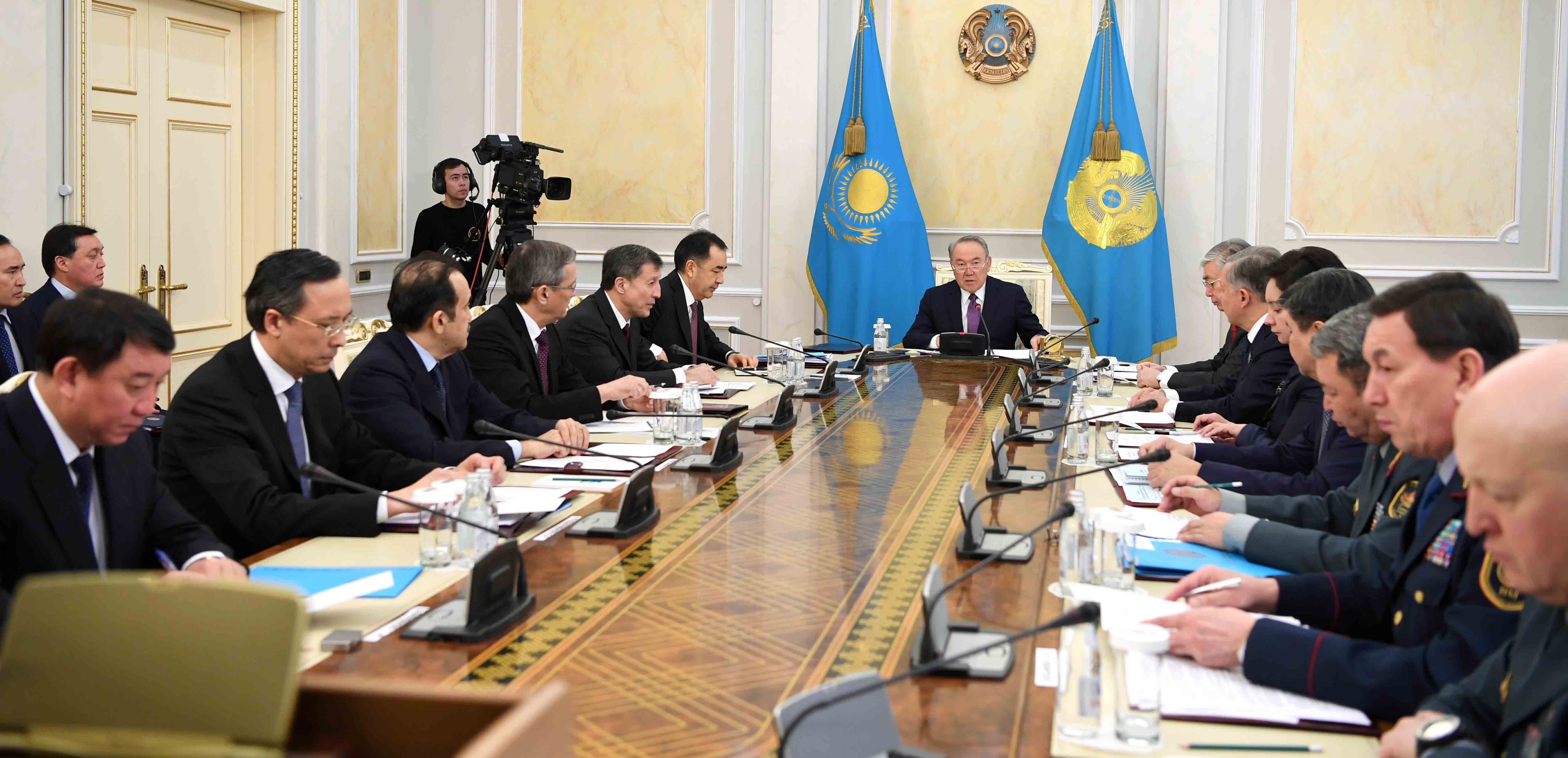 Мемлекет басшысының төрағалығымен Қауіпсіздік кеңесінің отырысы өтті