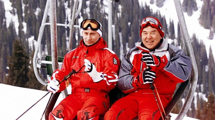 Назарбаев и Путин встретились на горнолыжном курорте возле Алматы