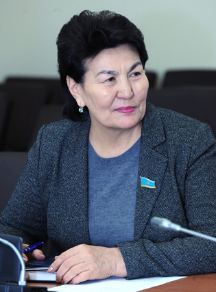 Оразгүл Асанғазықызы Бәйдібек халқымен кездесті