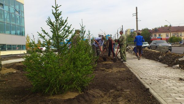 Ордабасы ауданында көгалдандыру жұмыстары басталды