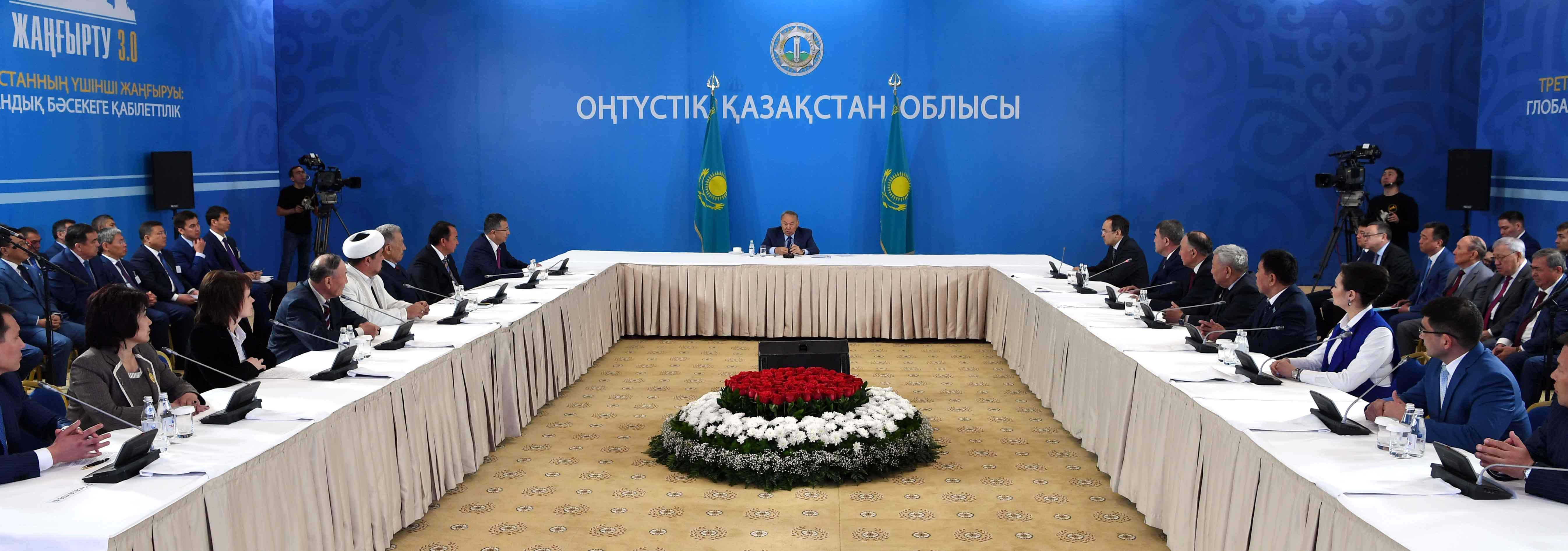 Мемлекет басшысы Оңтүстік Қазақстан облысының жұртшылық өкілдерімен кездесті