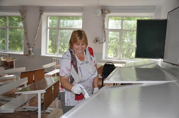 Оңтүстікте  бұрынғы түлектер өздері білім алған мектепте жөндеу жұмыстарын жүргізіп жатыр