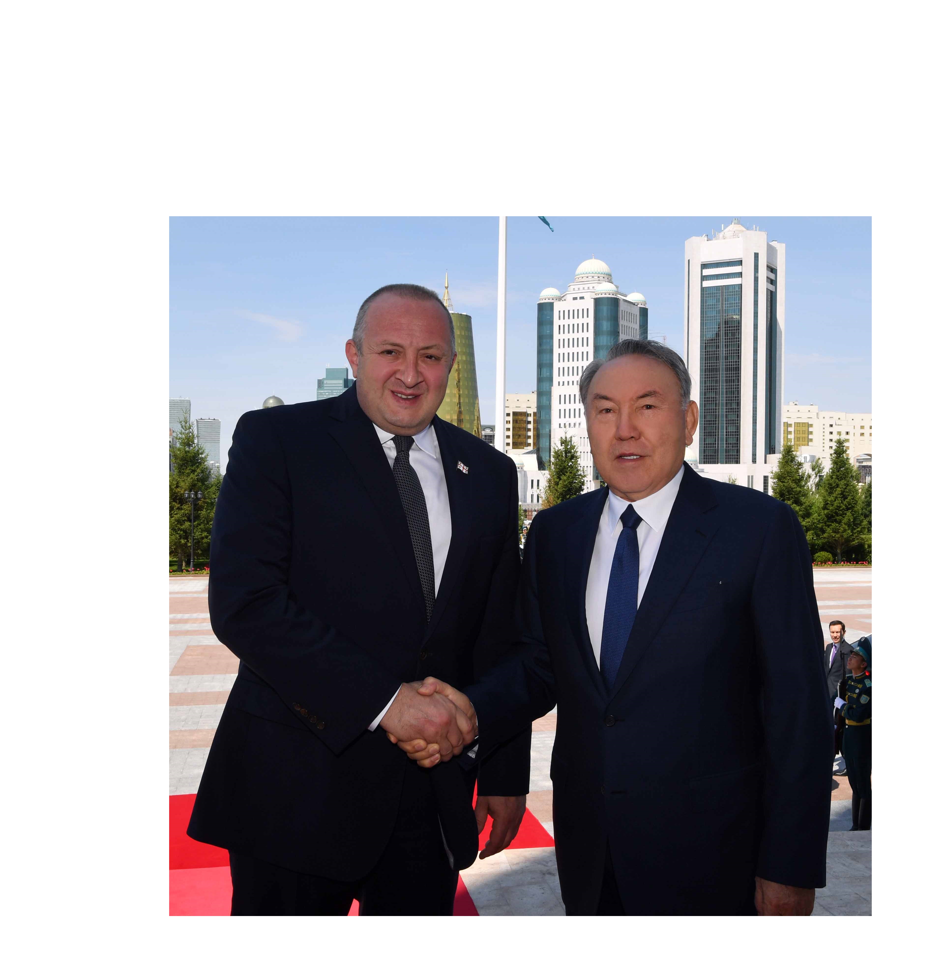 Н.Назарбаев  Грузия Президенті Г.Маргвелашвилимен кездесті