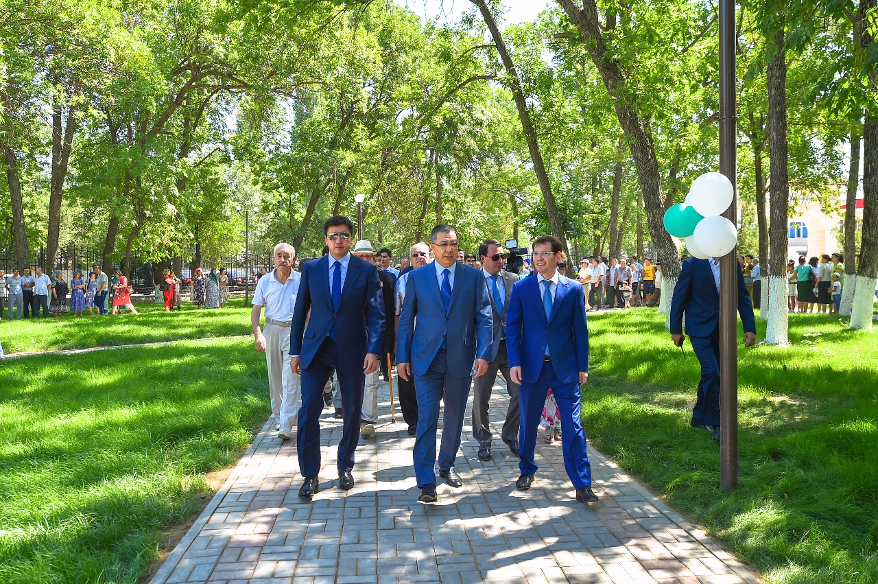 Оңтүстікте Астана күні қарсаңында саябақ ашылды