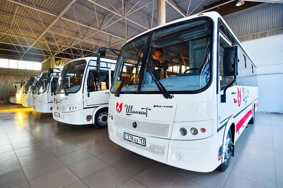 Шымкентте қалалық бағыттарда жаңа автобустар қатынайды