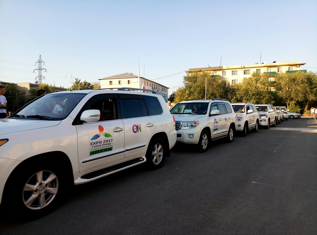 «Астана ЭКСПО-2017» көрмесіне арналған «Ұлы дала автокеруені» Шымкенттен жолға шықты