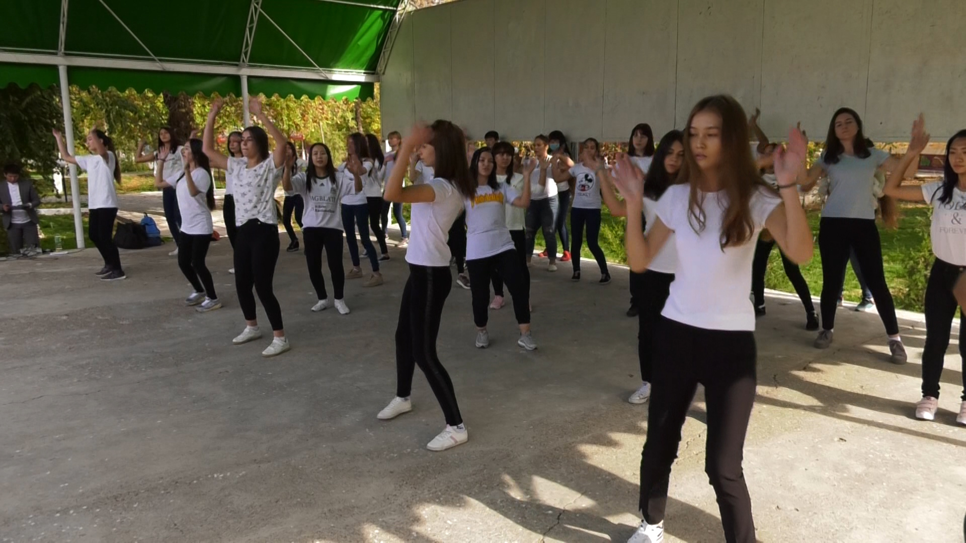 Жастар флешмоб биледі