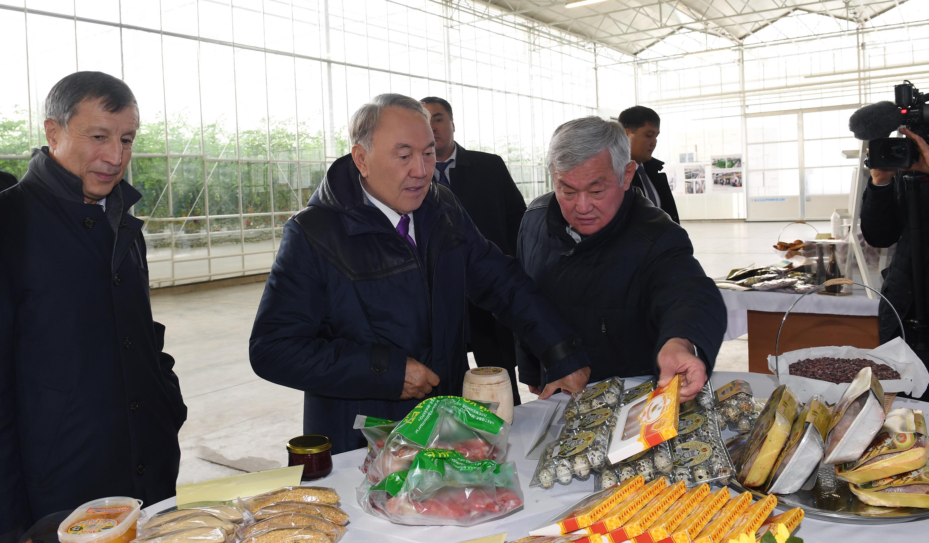 Мемлекет басшысы «Greenhouse Kazakhstan» жылыжай кешенін аралап көрді.