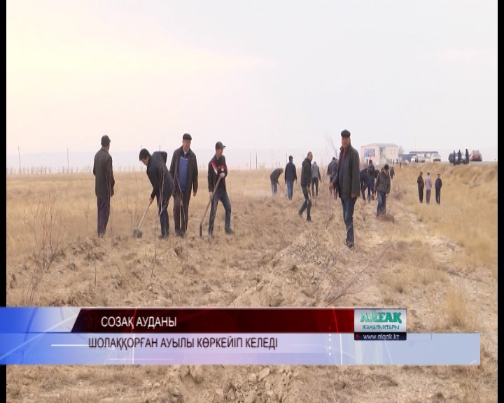 Шолаққорған ауылы көркейіп келеді