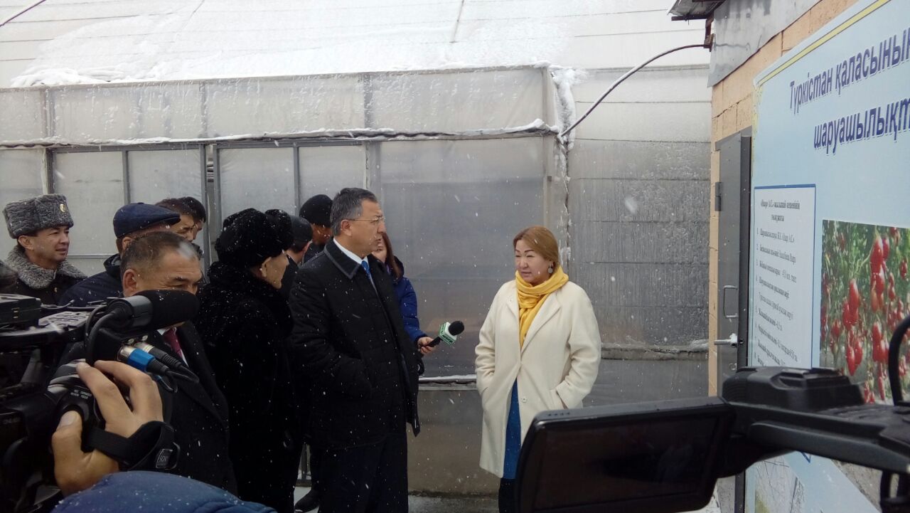 Жансейіт Түймебаев ЖК «Инар А.С.» жылыжай кешені жұмысымен танысты