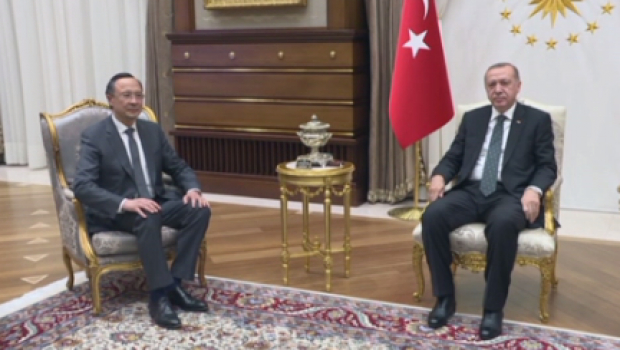 Қ.Әбдірахманов Түркия президенті Р.Т.Ердоғанмен кездесті