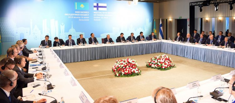 Мемлекет басшысы Финляндия Республикасының бизнес өкілдерімен кездесті