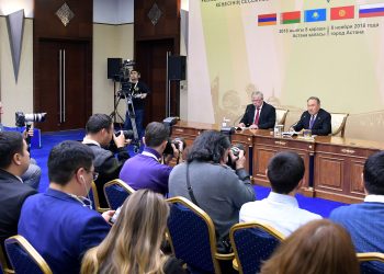 Қазақстан Президенті Ұжымдық қауіпсіздік шарт ұйымы Ұжымдық қауіпсіздік кеңесі сессиясының қорытындысы бойынша баспасөз мәслихатын өткізді