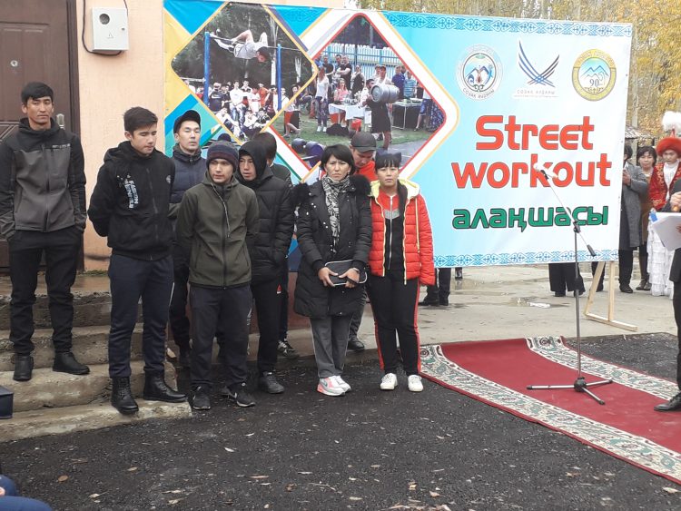 Созақ ауданында алғашқы «Street Workout» спорт алаңшасы ашылды