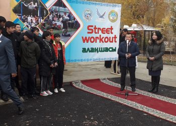 Созақ ауданында алғашқы «Street Workout» спорт алаңшасы ашылды