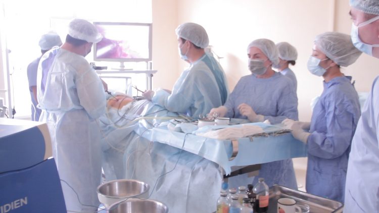 Тұңғыш рет Түркістан облысында видеоторакоскопия әдісімен ота жасалды