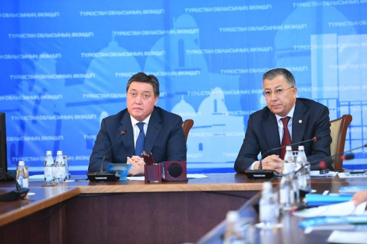 ТҮРКІСТАН ОБЛЫСЫНА ҚР ПРЕМЬЕР-МИНИСТРІНІҢ БІРІНШІ ОРЫНБАСАРЫ КЕЛДІ