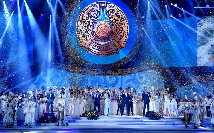 Нұрсұлтан Назарбаев Қазақстан Республикасының Тәуелсіздік күніне арналған салтанатты жиынға қатысты