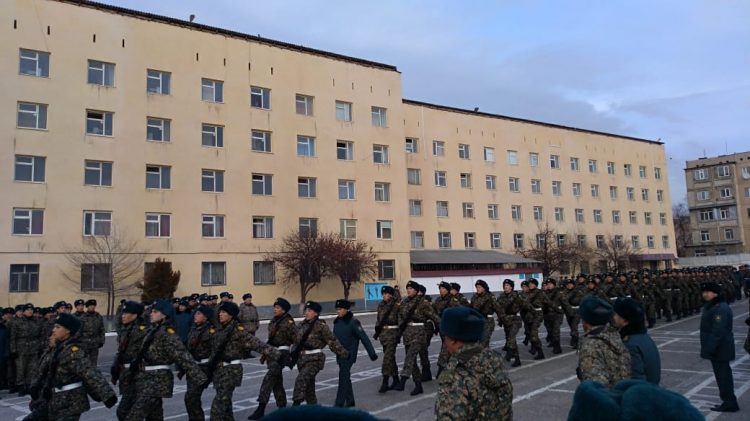Ұлттық ұланның 65/06 әскери бөлімінің 500 жас сарбазы Отан алдындағы борышын өтеу үшін ант қабылдады