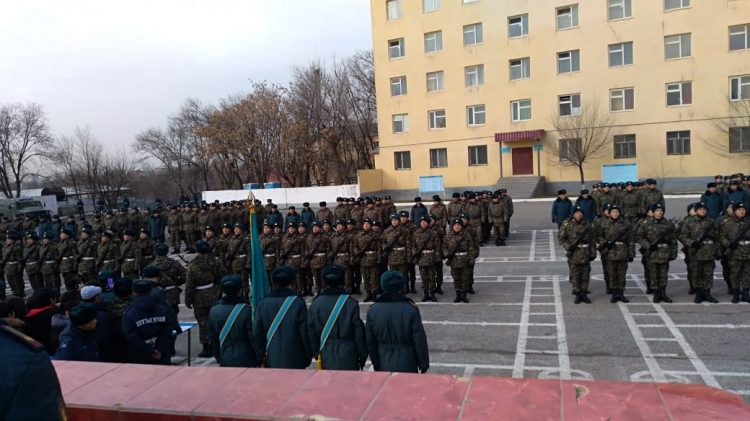 Ұлттық ұланның 65/06 әскери бөлімінің 500 жас сарбазы Отан алдындағы борышын өтеу үшін ант қабылдады