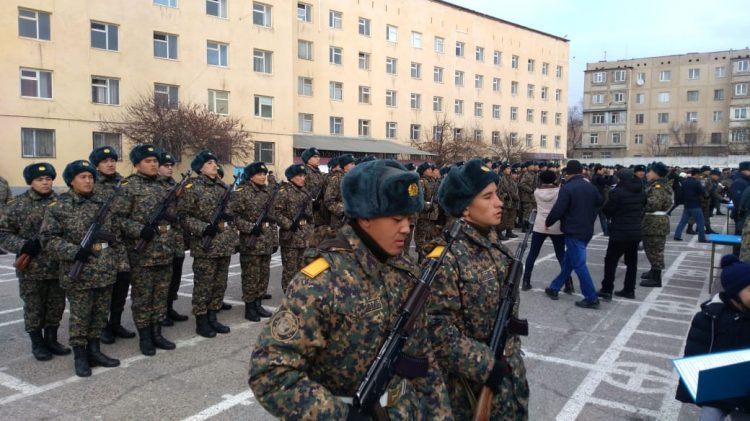 Ұлттық ұланның 65/06 әскери бөлімінің 500 жас сарбазы Отан алдындағы борышын өтеу үшін ант қабылдады