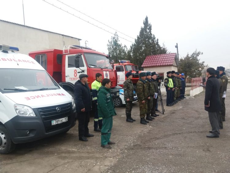 Ордабасы ауданында төтенше жағдайларды алдын алу бойынша жұмыстар жүргізілуде