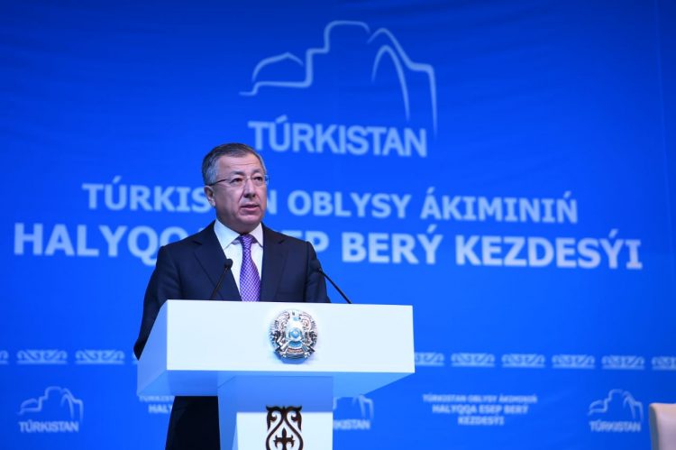 Жаңа облыстың тұңғыш әкімі халыққа есеп берді