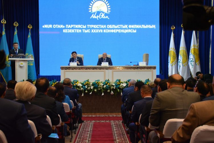Шөкеев «Nur Otan» партиясы Түркістан облыстық филиалына төраға болды