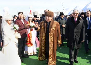 Тұңғыш Президент пен Мемлекет басшысы мерекелік іс-шараға қатысты