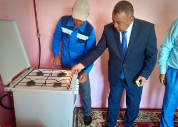 Келес ауданында 8 елді мекенге газ берілді