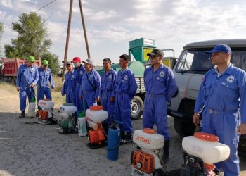 Арыста Қызылорда мен Жамбыл облысының дезинфекция мамандары жұмысты бастап кетті
