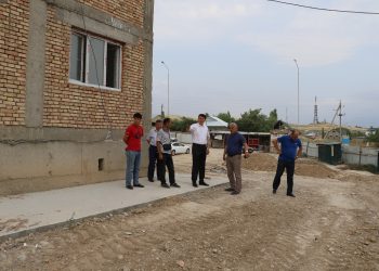 Түлкібастағы көп қабатты үйлердің құрылысы қарқынды