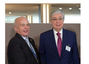 Қасым-Жомарт Тоқаев Швейцария Конфедерациясының Президенті Ули Маурермен кездесті