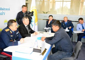 ТҮРКІСТАН: ПОЛИЦИЯ ДЕПАРТАМЕНТІНІҢ БАСТЫҒЫ  ТҰРҒЫНДАРДЫҢ МӘСЕЛЕЛЕРІН ТЫҢДАДЫ