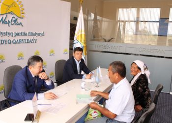 «NUR OTAN» Партиясына келіп, мәселесін шешті