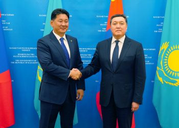 Премьер-Министр А. Мамин Моңғолия Премьер-Министрі У. Хурэлсухпен келіссөздер өткізді