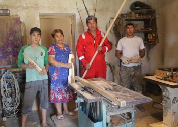 Түлкібас ауданында атаулы әлеуметтік көмек алған отбасылар нәтиже көрсетті