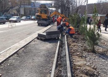 Шымкент: А.Байтұрсынов көшесін көріктендіру жұмыстары басталды