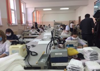 Шымкентте 1 млн 200 мың дана маска тігіледі