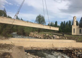 Түркістан облысында су шайған көпірлер қалпына келтірілді