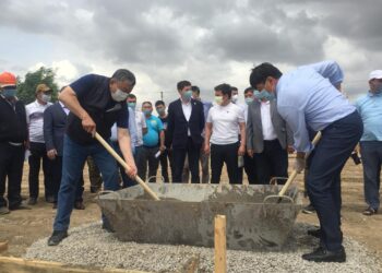 Мақтааралдағы құрылыс жұмыстарына нұротандықтар да атсалысуда