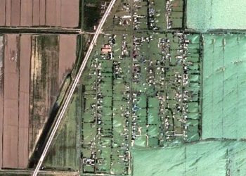 Снимки из космоса показали масштабы подтоплений в Мактааральском районе