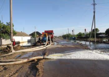 Мақтааралда бір тәулікте су деңгейі 7 см-ге төмендеді